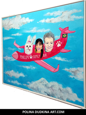 Click here to see a second view of this original commssion Pet painting